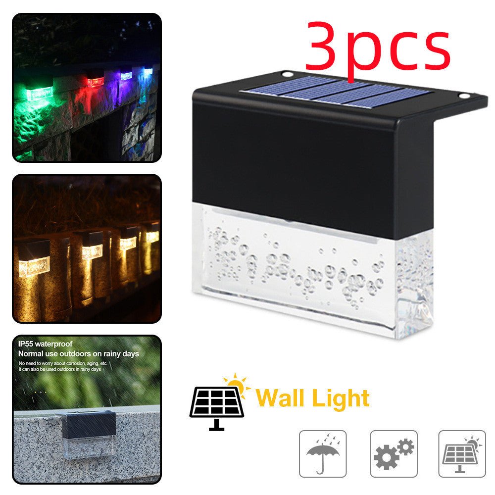 Waterproof New RGB LED Solar Light for Steps & Fence Light - silverfoxgoods